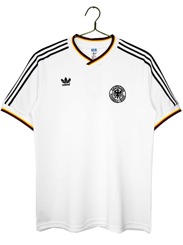 Germany maillot de football rétro à domicile uniforme de football pour hommes premier kit de vêtements de sport haut chemise 1986-1987